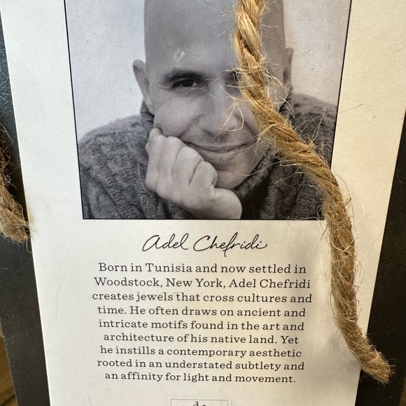 “Mondo Joya Necklace” gold pendant by Adel Chefridi. New with tags from Sundance - Picture 8 of 8